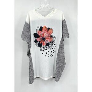 IC COLLECTION shirt top blouse tunic dress lagenlook art to wear artsy Large